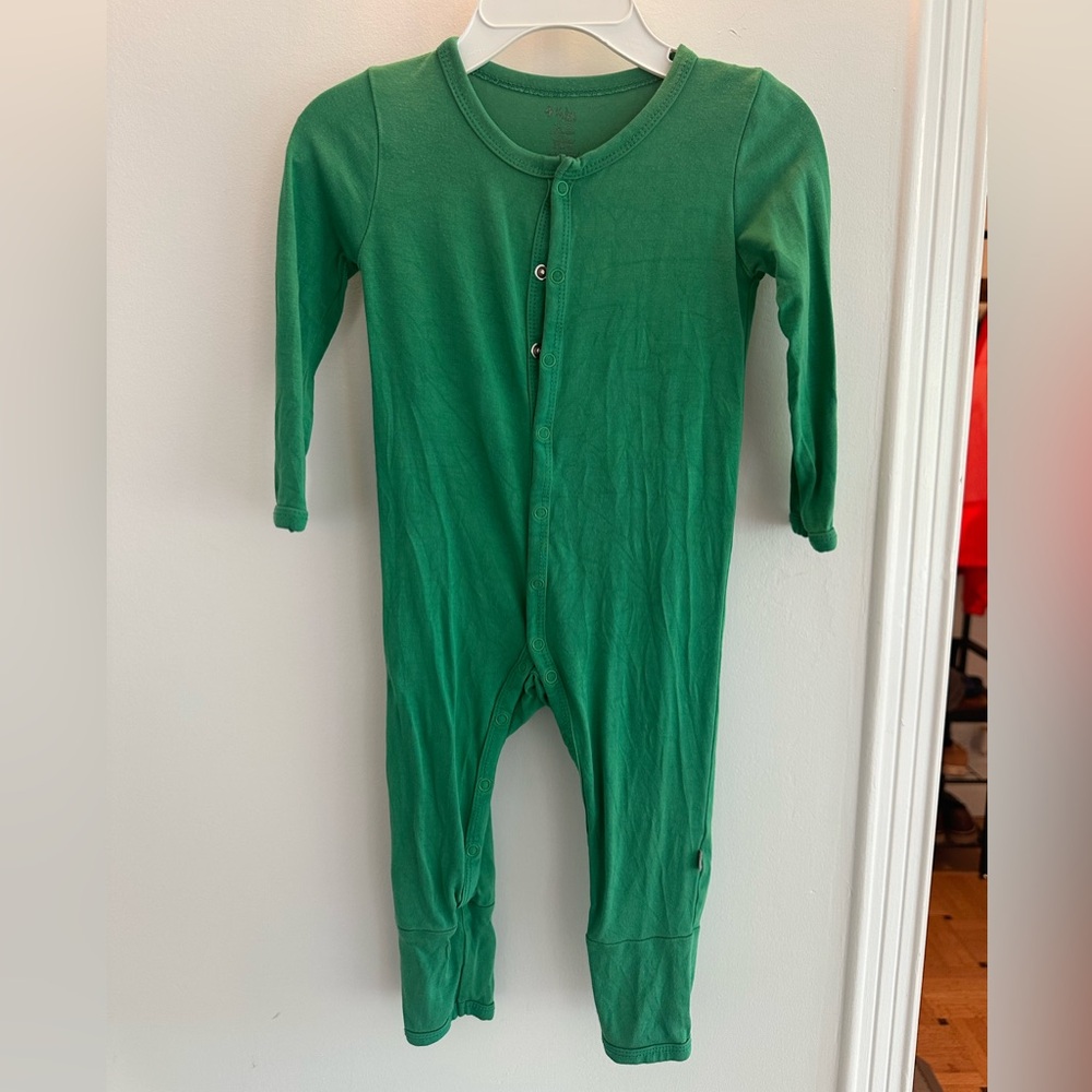 Kyte BABY Green Snap Romper size 12-18m